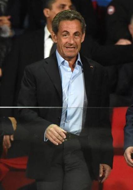 In tribuna nello stadio marocchino anche l&#39;ex presidente francese Nicolas Sarkozy. Afp